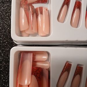 Spider Web Design Press-On Nails